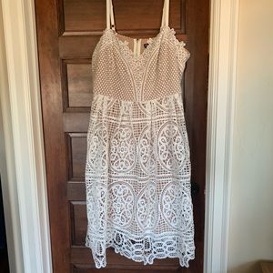White lace dress